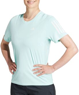 Own The Run Shirt Dames mint groen - wit - XS