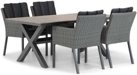 Oxbow/Forest 180 cm dining tuinset 5-delig Grijs-antraciet