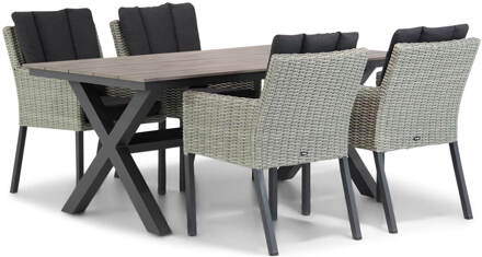 Oxbow/Forest 180 cm dining tuinset 5-delig Grijs-antraciet