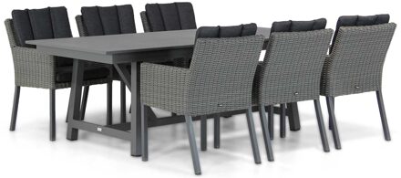 Oxbow/General 217/277 cm dining tuinset 7-delig Grijs-antraciet