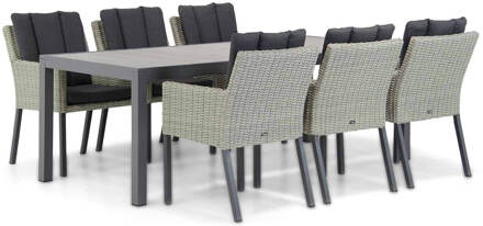 Oxbow/Residence 220 cm dining tuinset 7-delig Grijs-antraciet