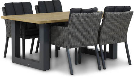 Oxbow/Talai 180 cm dining tuinset 5-delig Grijs-antraciet