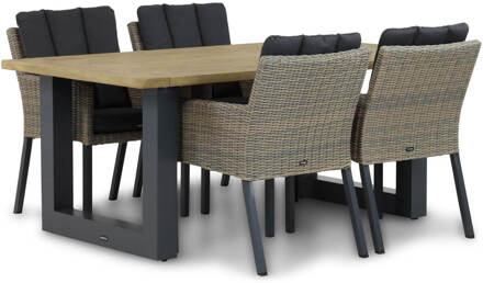 Oxbow/Talai 180 cm dining tuinset 5-delig Taupe-naturel-bruin