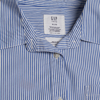 Oxford 813138 Gestreept shirt met lange mouwen voor meisjes Blauw