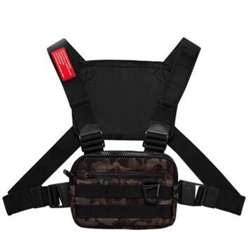Oxford Doek Borst Rig Tas Hip Hop Multifunctionele Harnas Borst Taille Pak Zakken FS99 camouflage