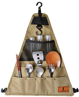 Oxford Doek Draagbare Outdoor Camping Picknick Servies Opbergtas Opknoping Holder Tassen Organizer Camping Tas Draagbare Picknick triangle klein