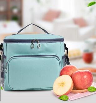 Oxford Doek Lunch Koude Isolatie Zak Auto Picknick Studenten Lunch Tas lucht blauw