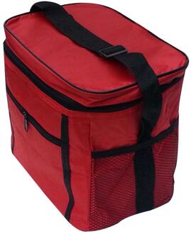 Oxford Doek Thermische Geïsoleerde Draagbare Reizen Outdoor Picknick Voedsel Koeltas Rood