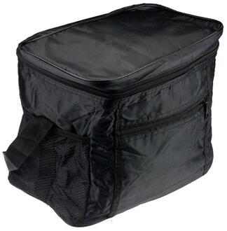 Oxford Doek Thermische Geïsoleerde Draagbare Reizen Outdoor Picknick Voedsel Koeltas zwart