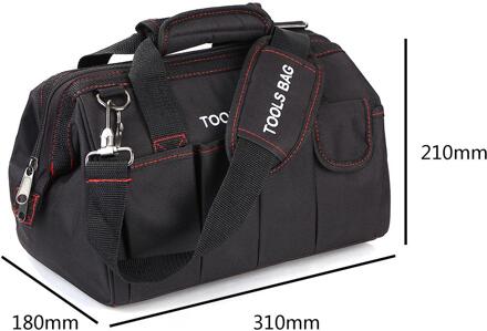 Oxford Doek Waterdichte Gereedschapstas Grote Capaciteit Schouder Handtas Elektricien Toolkit Reparatie Tool Tangen Schroevendraaiers Opbergtas 12 duim 9 Grids