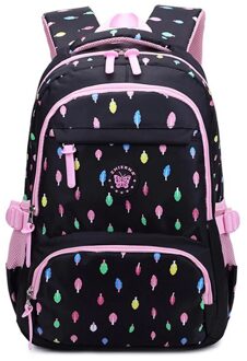 Oxford Laptoptas Voor Meisje Schooltas Kid Rugzak Senior School Rugzak Tiener School Tassen Rits Rugzakken zwart