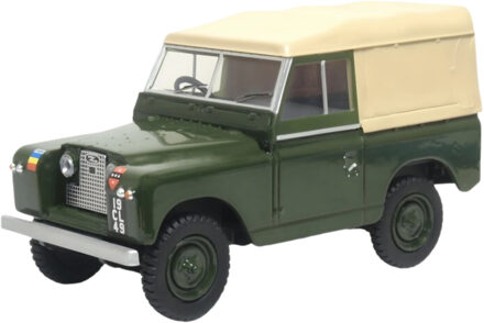 Oxford Modelauto - Land Rover Lightweight - groen/beige