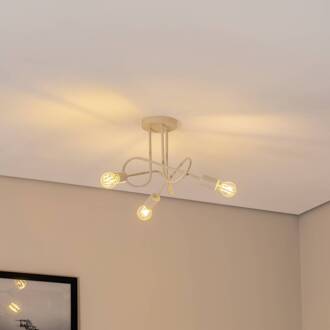 Oxford plafondlamp, zand, Ø 44 cm, metaal, 3-lamps, E27