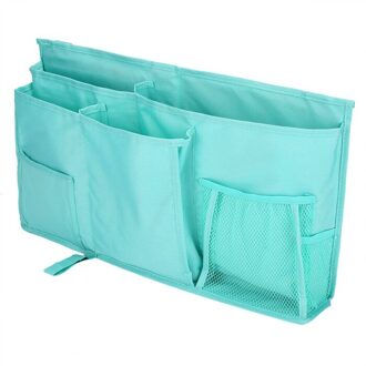 Oxford Stof Baby Beddengoed Nachtkastje Opknoping Opbergtas Boek Fles Speelgoed Organizer Luier Pocket Voor Wieg Beddengoed meer blauw