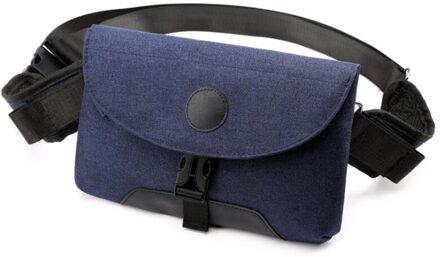 Oxford Unisex Borst Pack Usb Borst Bag Schouderriem Leisure Crossbody Tassen Voor Mannen Sling Schoudertas Blauw