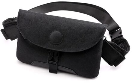 Oxford Unisex Borst Pack Usb Borst Bag Schouderriem Leisure Crossbody Tassen Voor Mannen Sling Schoudertas Zwart