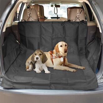 Oxford Voetafdruk Hond Carriers Achter Back Waterdichte Pet Car Seat Cover Matten Hangmat Protector Met Veiligheidsgordel style2 A