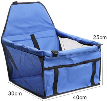 Oxford Voetafdruk Hond Carriers Achter Back Waterdichte Pet Car Seat Cover Matten Hangmat Protector Met Veiligheidsgordel style4 blauw