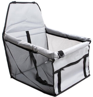 Oxford Voetafdruk Hond Carriers Achter Back Waterdichte Pet Car Seat Cover Matten Hangmat Protector Met Veiligheidsgordel style4 grijs