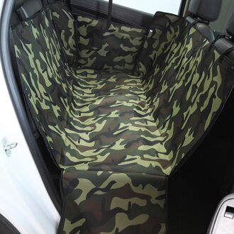 Oxford Voetafdruk Hond Carriers Achter Back Waterdichte Pet Car Seat Cover Matten Hangmat Protector Met Veiligheidsgordel Style6 camouflage