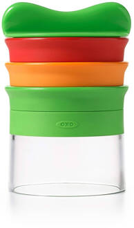 OXO 3-In-1 Spiraalsnijder Groen, Oranje, Rood, Transparant