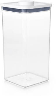 OXO Good Grips voorraadbus POP 2.0 - vierkant - 5,7 liter Transparant