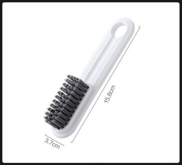 Oyorefd Lange Handvat Zacht Haar Schoen Borstel Sterke Schoen Cleaner Kleren Wasborstel Thuis Multifunctionele Schoonmaken Tool wit