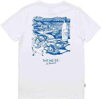 Oyster t-shirt white Wit - L