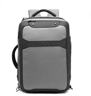Ozuko Anti-Diefstal Mannen Laptop Rugzak Fit 15.6 Inch Multifunctionele Usb Opladen Waterdichte Rugzakken Mannelijke Reistas Mochila grijs
