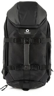 Ozuko Mannen Reizen Rugzakken 17 Inch Grote Capaciteit Laptop Tas Rugzak Multifunctionele Reizen Rugzakken Outdoor Bergbeklimmen Zak zwart