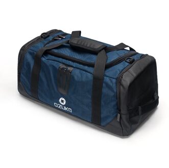 Ozuko Mannen Rugzak Waterdichte Casual Reistassen Grote Capaciteit Bagage Tas Schouder Plunjezakken Oxford Mannelijke Leisure Hand blauw
