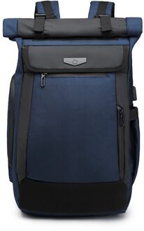 Ozuko Rugzak Unisex Laptop Usb Rugzakken Schooltas Rugzak Anti Diefstal Daypacks Mannelijke Leisure Bag Pack Mochila blauw