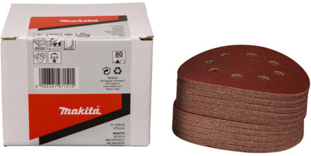 P-43642 Schuurschijf 125mm K80 Red Velcro