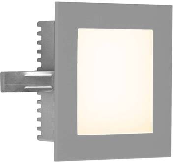 P2180 LED wand inbouwlamp, 3.000 K, zilver