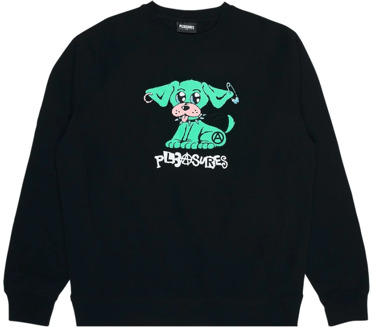 P21F040 Sweatshirt Pleasures , Black , Heren - Xl,L,M