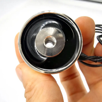 P34/25 Through screw hole M6 12V electric Magnet Lifting 20Kg 200N Sucker 24V Solenoid Electromagnet