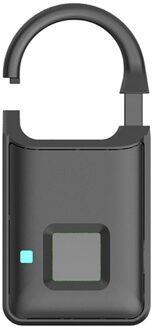 P50 Pure Vingerafdruk Unlock Smart Vingerafdruk Deurslot Veilig Hangslot Usb Opladen Waterdicht Keyless Anti-Diefstal Slot