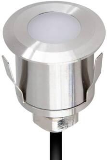 P6710 grondspot inbouwlamp, 12V/DC, rond roestvrij staal