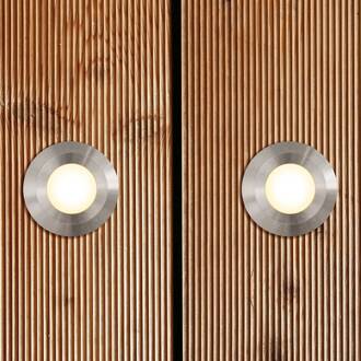 P6710 grondspot inbouwlamp, 12V/DC, rond roestvrij staal