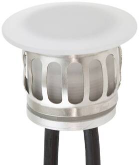 P67108 LED inbouwlamp, 12V/DC, 3.000 K wit, zilver