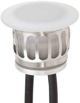 P67108 LED inbouwlamp, 12V/DC, 4.000 K wit, zilver