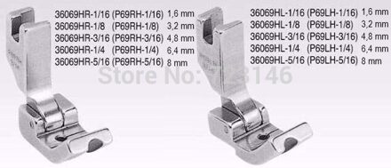 P69lH 1/4 3609HL-14 6.4Mm Industriële Naaimachine Presser Voet Voeten Voor Brother Juki Tylical Zanger Yamato Mitsubishi Zoje