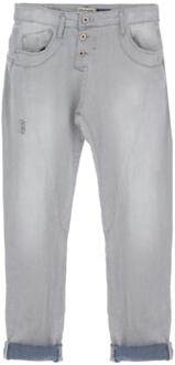 P78a damaged jeans grey Grijs - M