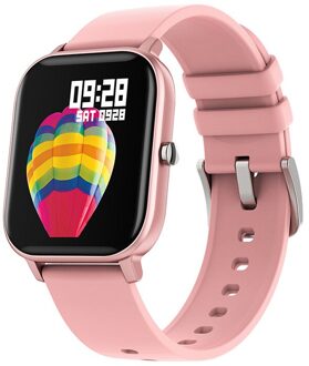 P8 1.4 Inch Smart Horloge Polsbandje Mannen Touch Fitness Tracker Bloeddruk Slaap Hartslagmeter Klok Vrouwen Smart Armband Rood