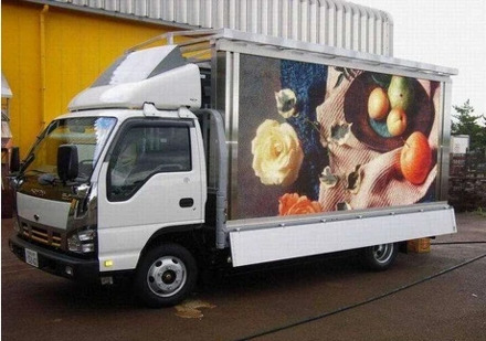 P8 car led display waterproof led full color moveable advertising video wall player Video Surveillance CCTV Monitor Display