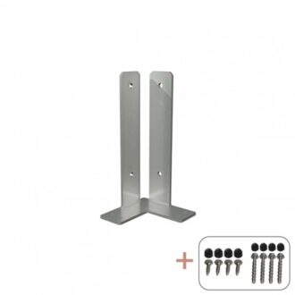 Paalhouder Hoek 9 x 9 x 30 CM Black