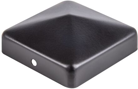 Paalkap/hout Vlak Zwart 70x70mm