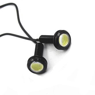 Paar 12V Mini Wit Inbouw Ronde Led Marker Licht Auto Vrachtwagen Trailers Suv Caravans Motorfiets