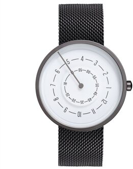 Paar Horloge Mannen Vrouwen Minimalistische Draaitafel Nummers Wijzerplaat Horloge Casual Lederen Staal Sport Mannelijke Klok voor Liefhebbers couple watch simple