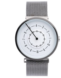 Paar Horloge Mannen Vrouwen Minimalistische Draaitafel Nummers Wijzerplaat Horloge Casual Lederen Staal Sport Mannelijke Klok voor Liefhebbers simple couple watch